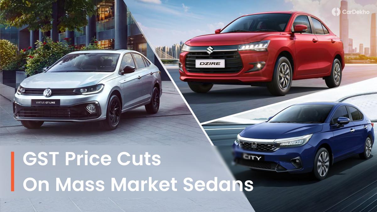 Subcompact And Compact Sedans New Prices After GST Rate Cut: Old vs New Prices Compared Subcompact And Compact Sedans New Prices After GST Rate Cut: Old vs New Prices Compared