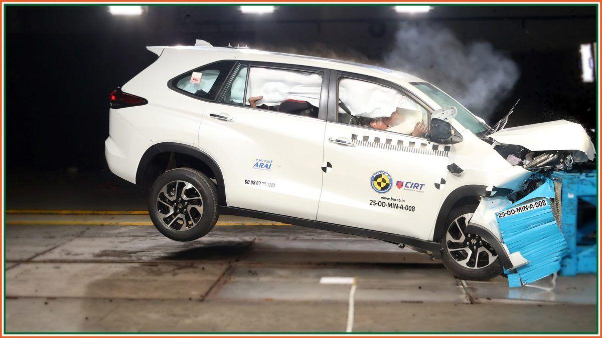 Maruti Invicto Crash Tested By Bharat NCAP, Gets An Impressive 5-star Safety Rating Maruti Invicto Crash Tested By Bharat NCAP, Gets An Impressive 5-star Safety Rating