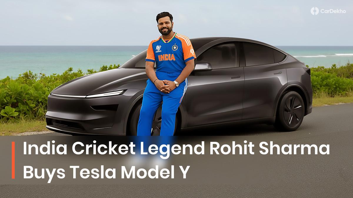 Rohit Sharma Buys Tesla Model Y: Check Out The Special Number Rohit Sharma Buys Tesla Model Y: Check Out The Special Number