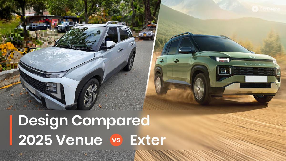 2025 Hyundai Venue vs Hyundai Exter: Design Comparison In Images 2025 Hyundai Venue vs Hyundai Exter: Design Comparison In Images