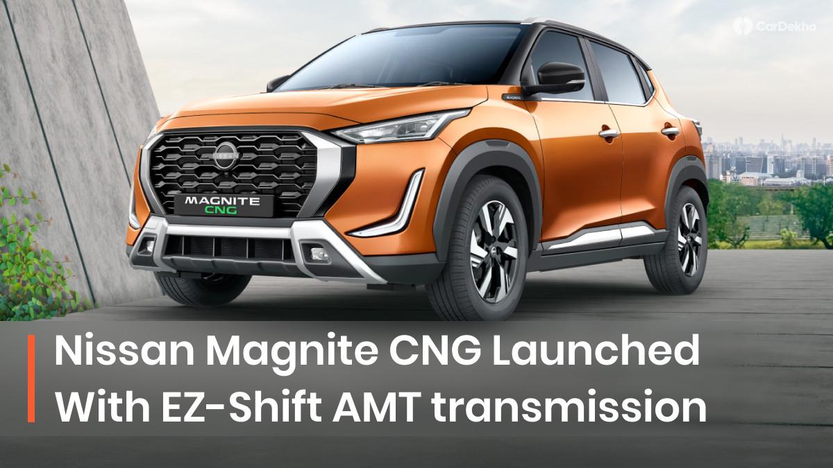 Nissan Magnite AMT Now Launched With Dealer-fit CNG kit For Rs 71,999 Nissan Magnite AMT Now Launched With Dealer-fit CNG kit For Rs 71,999