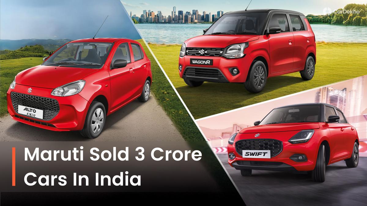 Maruti Suzuki Achieves 3 Crore Car Sales Milestone, Led By Maruti Alto, Maruti Wagon R And Maruti Swift Maruti Suzuki Achieves 3 Crore Car Sales Milestone, Led By Maruti Alto, Maruti Wagon R And Maruti Swift