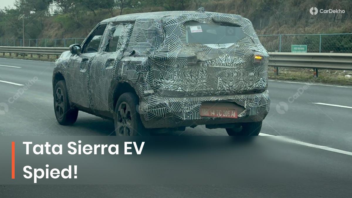 Tata Sierra EV Spotted, To Get A Multi-link Suspension! Here Are All The Details Tata Sierra EV Spotted, To Get A Multi-link Suspension! Here Are All The Details