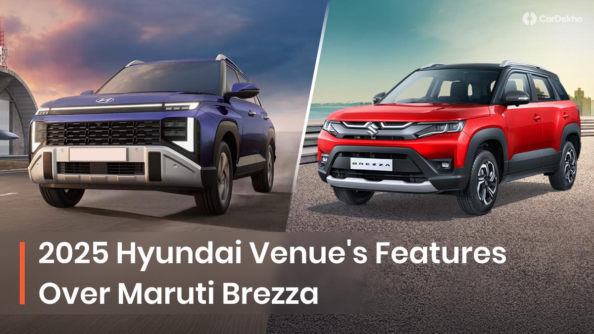 2025 Hyundai Venue Gets These 10 Features Over The Maruti Brezza! 2025 Hyundai Venue Gets These 10 Features Over The Maruti Brezza!