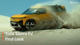 Production-spec 2025 Tata Sierra EV TEASED For The First Time, Here’s What We Spotted