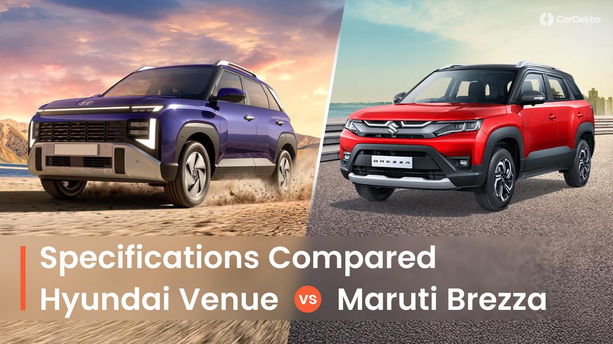 2025 Hyundai Venue vs Maruti Brezza Specification Comparison: Which Sub-4m SUV Should You Buy? 2025 Hyundai Venue vs Maruti Brezza Specification Comparison: Which Sub-4m SUV Should You Buy?