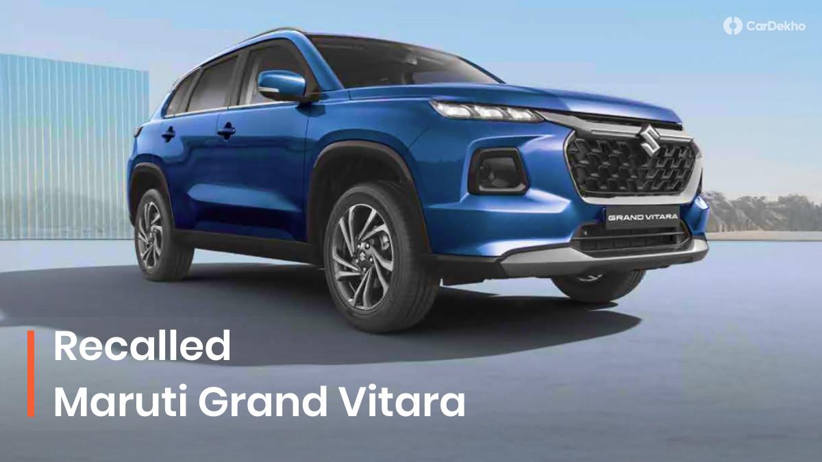 Over 39,000 Units Of Maruti Grand Vitara Recalled Due To Faulty Fuel Gauge Over 39,000 Units Of Maruti Grand Vitara Recalled Due To Faulty Fuel Gauge