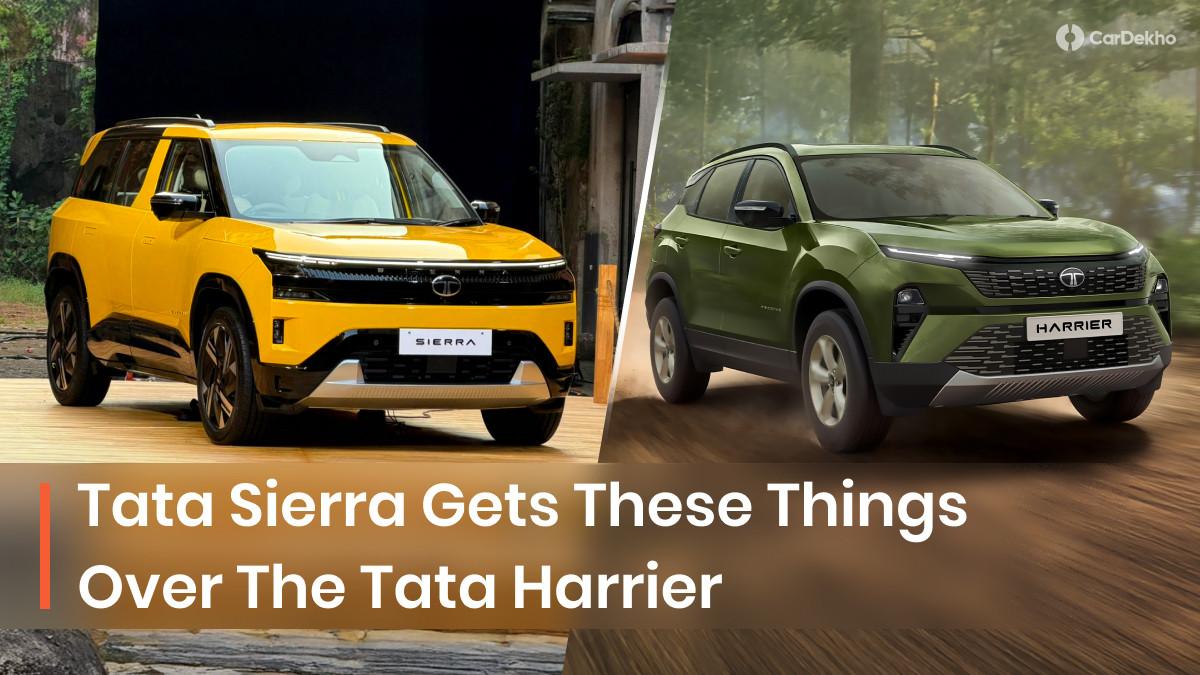 Here Are 5 Things 2025 Tata Sierra Gets Over The Tata Harrier Here Are 5 Things 2025 Tata Sierra Gets Over The Tata Harrier