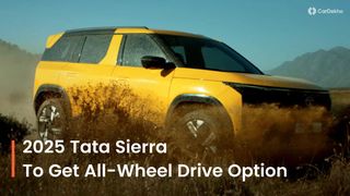 CONFIRMED! 2025 Tata Sierra To Get All-wheel Drive Soon! CONFIRMED! 2025 Tata Sierra To Get All-wheel Drive Soon!