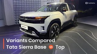 Tata Sierra బేస్ Vs టాప్ వేరియంట్: వాటి ఫీచర్ల మధ్య వివరణాత్మక పోలిక Tata Sierra బేస్ Vs టాప్ వేరియంట్: వాటి ఫీచర్ల మధ్య వివరణాత్మక పోలిక