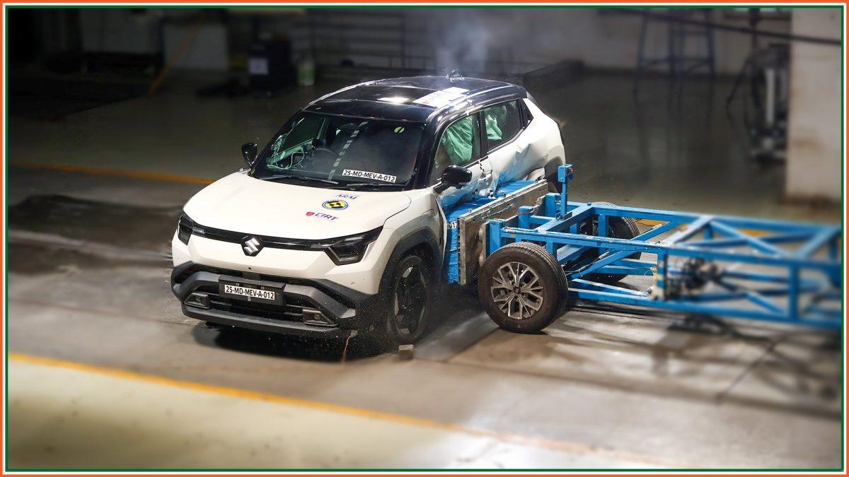2025 Maruti e Vitara Scores 5 Stars In Bharat NCAP Crash Test