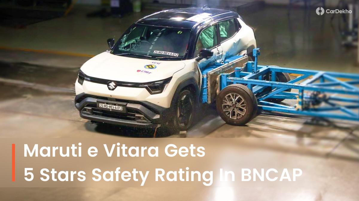 2025 Maruti e Vitara Scores A 5-star Safety Rating In Bharat NCAP Crash Test 2025 Maruti e Vitara Scores A 5-star Safety Rating In Bharat NCAP Crash Test