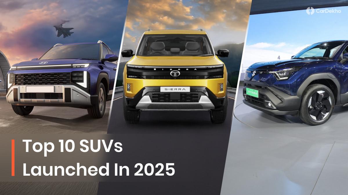 Here Are The Top 10 SUVs That Were Launched In India In 2025 Here Are The Top 10 SUVs That Were Launched In India In 2025