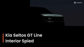 Kia Seltos 2026 GT Line Variant Interior Spotted For The First Time Ahead Of Its Debut Kia Seltos 2026 GT Line Variant Interior Spotted For The First Time Ahead Of Its Debut