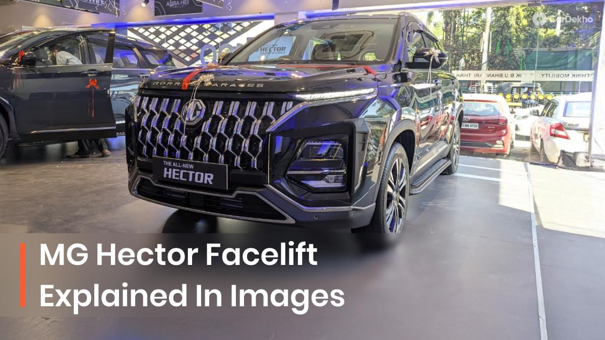 This Is How The 2025 MG Hector Facelift Looks Like In 8 Real-life Images This Is How The 2025 MG Hector Facelift Looks Like In 8 Real-life Images