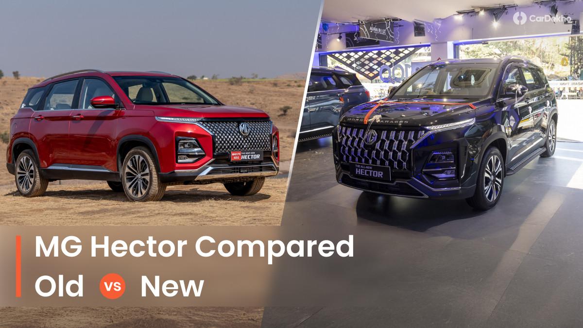 MG Hector Facelift: Old vs New Compared MG Hector Facelift: Old vs New Compared
