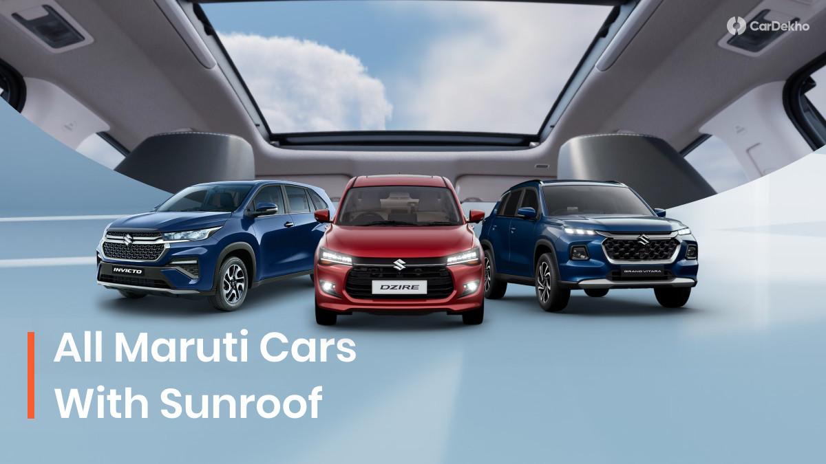All Maruti Suzuki Cars That Come With A Sunroof All Maruti Suzuki Cars That Come With A Sunroof