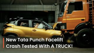 New 2026 Tata Punch Facelift Crash With Truck: Watch Footage! New 2026 Tata Punch Facelift Crash With Truck: Watch Footage!