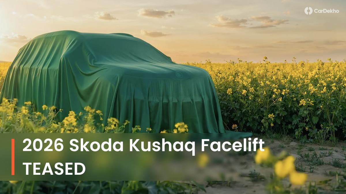 New 2026 Skoda Kushaq Facelift TEASED Ahead Of Its Imminent Launch New 2026 Skoda Kushaq Facelift TEASED Ahead Of Its Imminent Launch