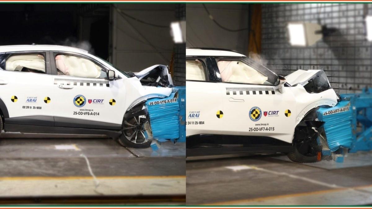 VinFast VF6 And VinFast VF7 Crash Tested By Bharat NCAP, Check Full Ratings And Scores VinFast VF6 And VinFast VF7 Crash Tested By Bharat NCAP, Check Full Ratings And Scores