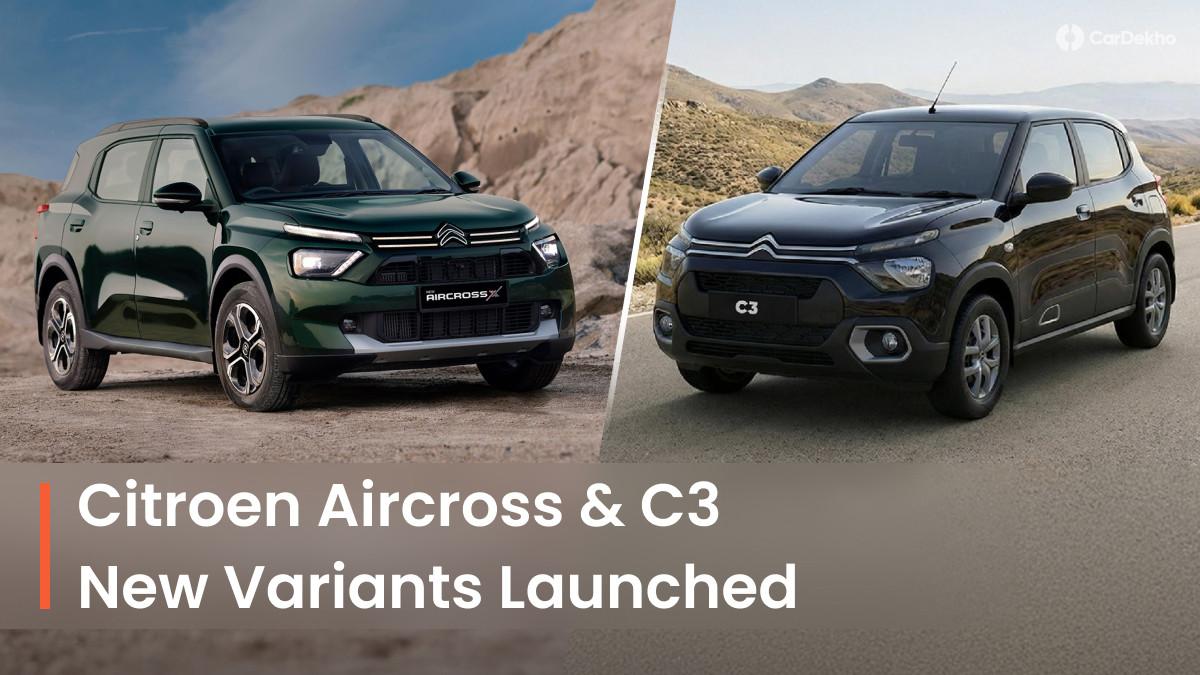 Citroen Aircross New Top-spec 5-Seater Max Turbo Variant And Citroen C3 New  Live (O) Variant Launched | CarDekho.com