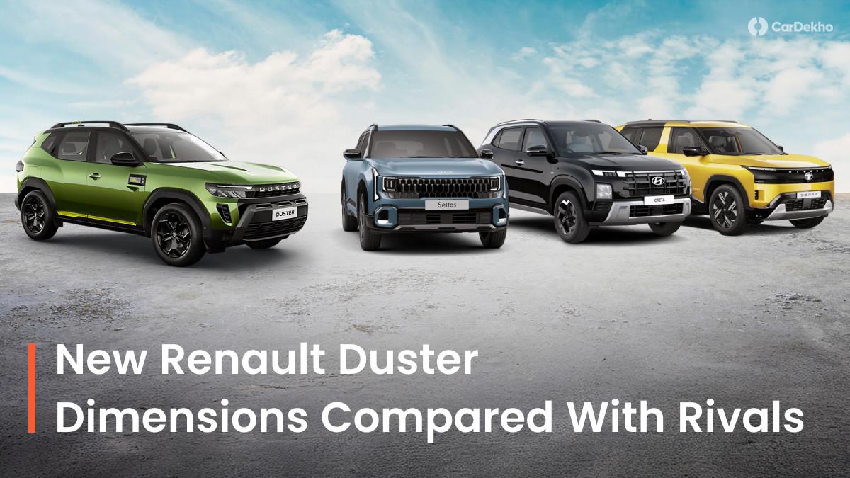 How Big Is The New 2026 Renault Duster Compared To The Tata Sierra, Kia Seltos And All Its Other Rivals? Find Out How Big Is The New 2026 Renault Duster Compared To The Tata Sierra, Kia Seltos And All Its Other Rivals? Find Out