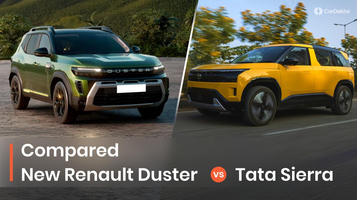 2026 Renault Duster vs Tata Sierra: Two ICONIC Nameplates Battle It Out! 2026 Renault Duster vs Tata Sierra: Two ICONIC Nameplates Battle It Out!