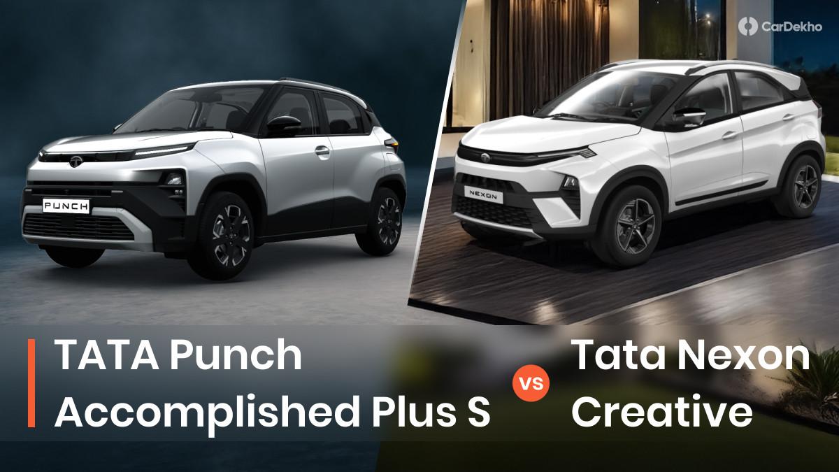 Top-spec 2026 Tata Punch Facelift vs Tata Nexon Creative: Which Tata SUV Makes More Sense? Top-spec 2026 Tata Punch Facelift vs Tata Nexon Creative: Which Tata SUV Makes More Sense?