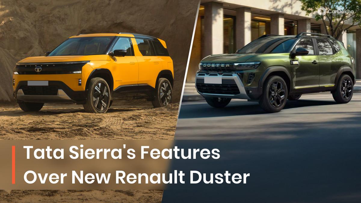 9 Features Tata Sierra Gets Over The 2026 Renault Duster 9 Features Tata Sierra Gets Over The 2026 Renault Duster