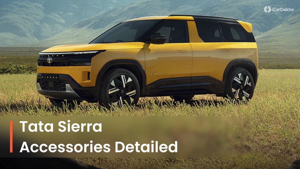 New Tata Sierra Exterior And Interior Accessories Detailed With Prices New Tata Sierra Exterior And Interior Accessories Detailed With Prices