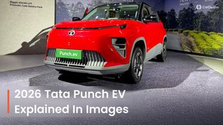 Here Is A Close Look At The Tata Punch EV Facelift In 17 Real-life Images Here Is A Close Look At The Tata Punch EV Facelift In 17 Real-life Images