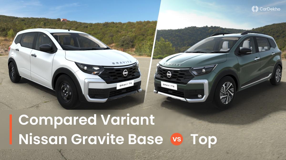 Nissan Gravite: Base vs Top Variants Compared In Images Nissan Gravite: Base vs Top Variants Compared In Images