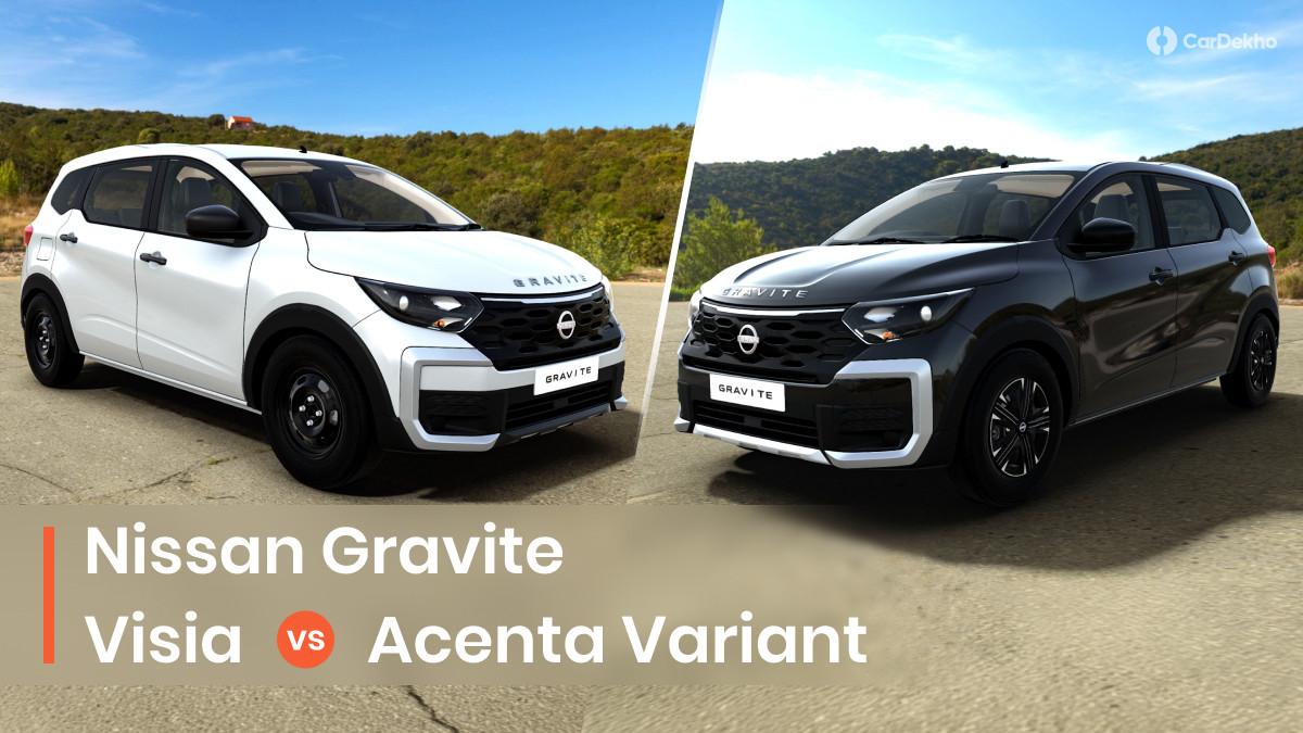 Nissan Gravite Visia vs Acenta: Find Out Which Variant Makes More Sense Nissan Gravite Visia vs Acenta: Find Out Which Variant Makes More Sense