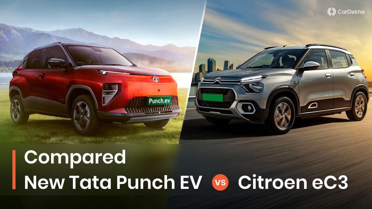 New Tata Punch EV vs Citroen eC3: Which Of The Two EVs Should You Pick? New Tata Punch EV vs Citroen eC3: Which Of The Two EVs Should You Pick?
