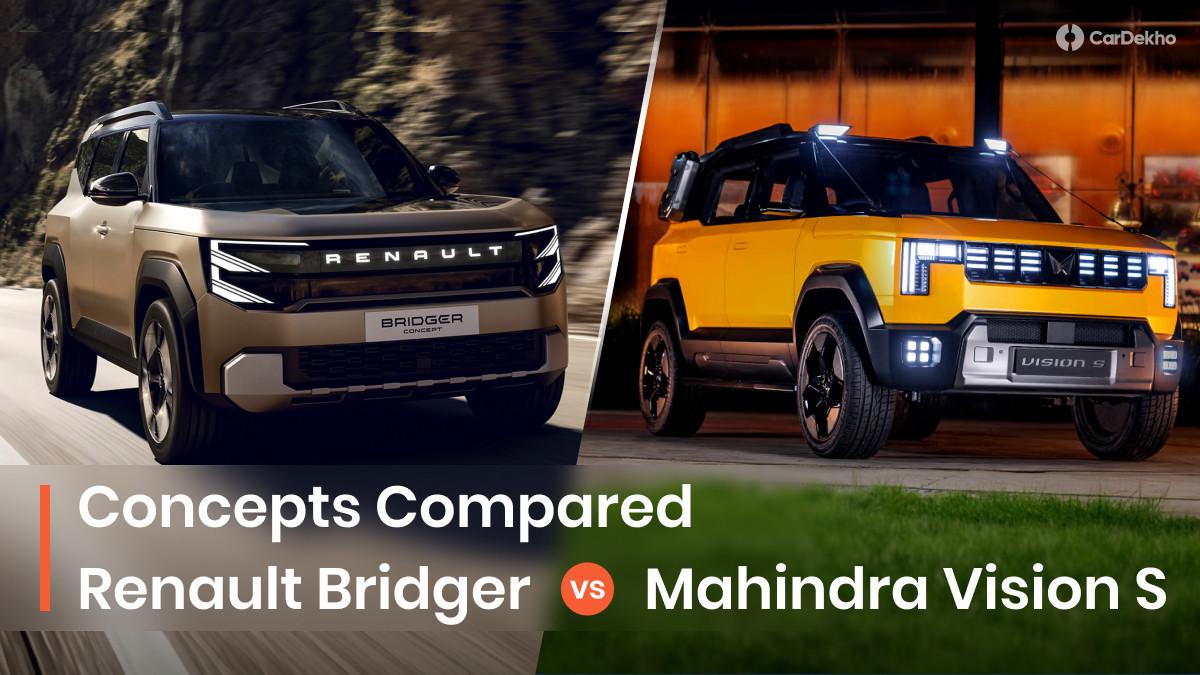 Renault Bridger Concept Vs Mahindra Vision S: Design Differences Explained Renault Bridger Concept Vs Mahindra Vision S: Design Differences Explained