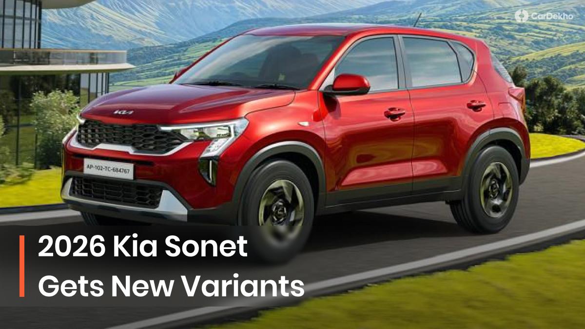 2026 Kia Sonet Gets New Variants; Diesel And Turbo-Petrol Automatic Options Get More Accessible 2026 Kia Sonet Gets New Variants; Diesel And Turbo-Petrol Automatic Options Get More Accessible