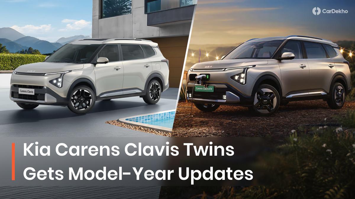 Kia Carens Clavis ICE & EV Twins Updated With New Variants, 6-Seater Configuration And More Kia Carens Clavis ICE & EV Twins Updated With New Variants, 6-Seater Configuration And More