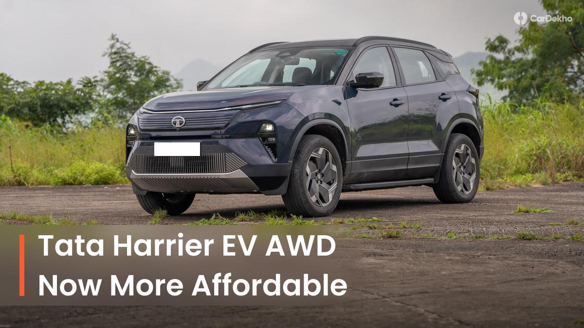 Tata Harrier EV All-Wheel Drive Gets More Affordable By Rs 2.5 Lakh, Find Full Prices And Updates Here Tata Harrier EV All-Wheel Drive Gets More Affordable By Rs 2.5 Lakh, Find Full Prices And Updates Here