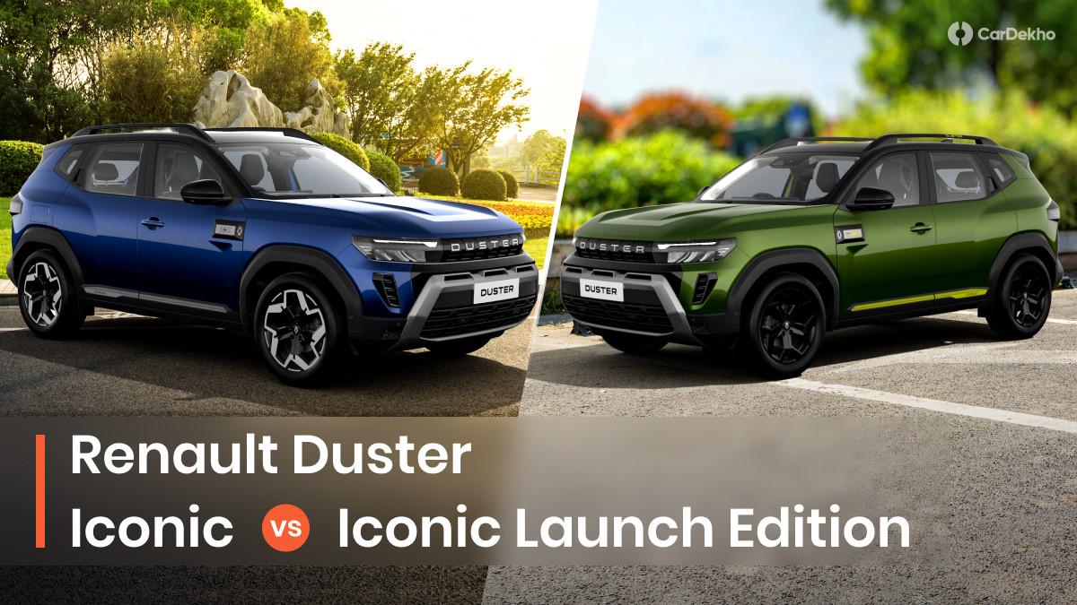 Renault Duster Iconic Vs Iconic Launch Edition: What’s Different In The Special Edition? Renault Duster Iconic Vs Iconic Launch Edition: What’s Different In The Special Edition?