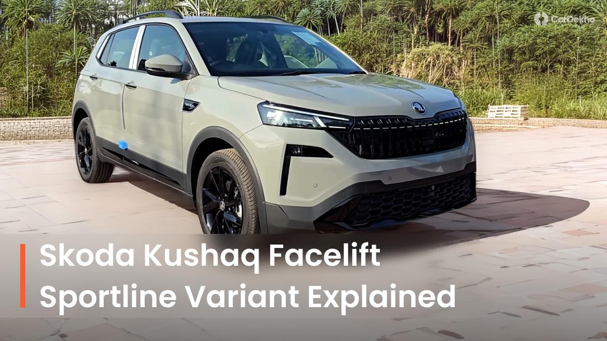 Skoda Kushaq Facelift Sportline Variant Explained: Sporty But Affordable Version Skoda Kushaq Facelift Sportline Variant Explained: Sporty But Affordable Version