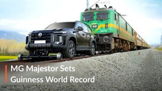 MG Majestor Tows A 406 Tonne Train, Sets Guinness World Record Ahead Of Launch MG Majestor Tows A 406 Tonne Train, Sets Guinness World Record Ahead Of Launch