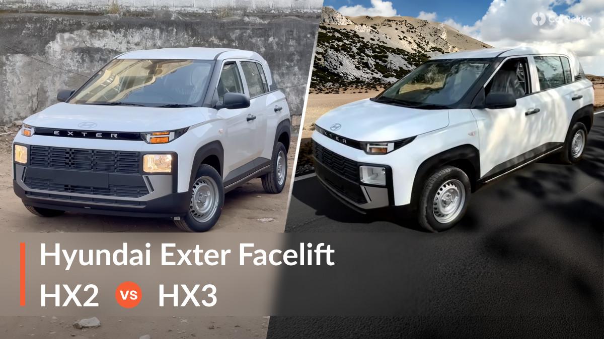 Hyundai Exter Facelift HX 2 Vs HX 3: Is The Base Variant Enough Or Should You Upgrade? Hyundai Exter Facelift HX 2 Vs HX 3: Is The Base Variant Enough Or Should You Upgrade?