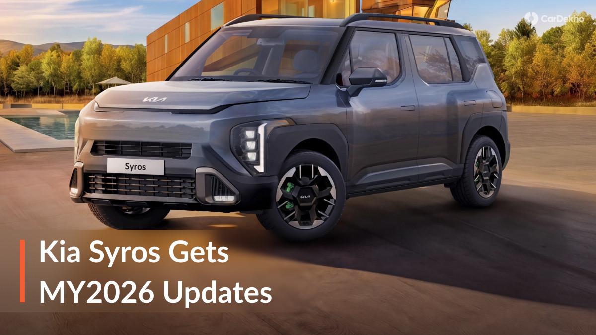 Kia Syros Gets MY2026 Updates, Now More Accessible With Prices Starting At Rs 8.40 Lakh Kia Syros Gets MY2026 Updates, Now More Accessible With Prices Starting At Rs 8.40 Lakh