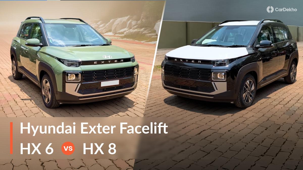 Hyundai Exter Facelift HX 6 Vs HX 8: Should You Settle For The Mid-spec HX 6 Or Upgrade To The Higher Variant? Hyundai Exter Facelift HX 6 Vs HX 8: Should You Settle For The Mid-spec HX 6 Or Upgrade To The Higher Variant?