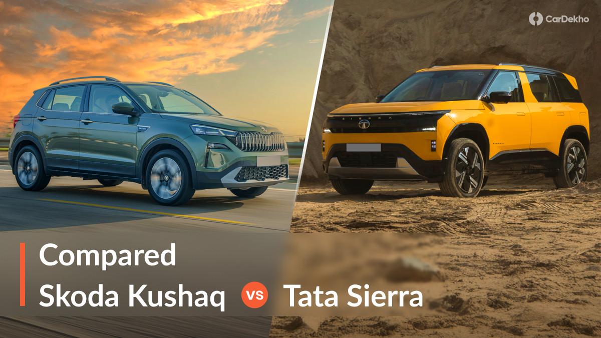 2026 Skoda Kushaq vs Tata Sierra Specifications Compared: One Clear Winner? 2026 Skoda Kushaq vs Tata Sierra Specifications Compared: One Clear Winner?