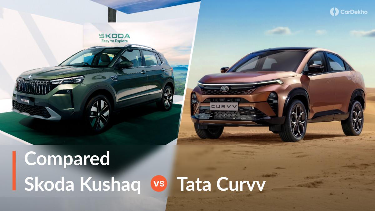 2026 Skoda Kushaq Facelift Vs Tata Curvv: Two Stylish SUVs With Very Different Packages 2026 Skoda Kushaq Facelift Vs Tata Curvv: Two Stylish SUVs With Very Different Packages