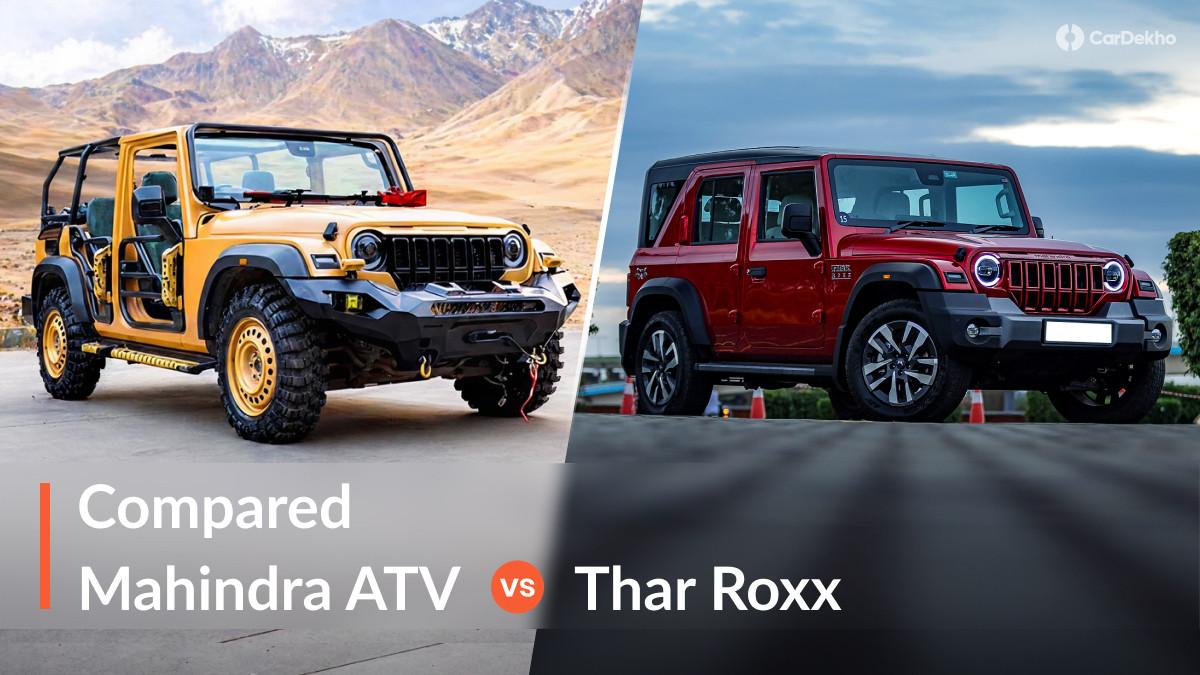 A Mahindra Thar Roxx-based All Terrain Vehicle (ATV) Showcased By Anand Mahindra A Mahindra Thar Roxx-based All Terrain Vehicle (ATV) Showcased By Anand Mahindra