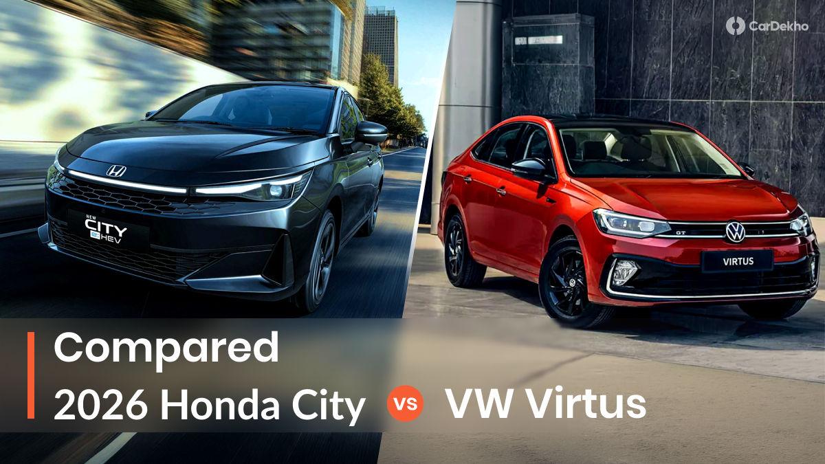 2026 Honda City Vs Volkswagen Virtus: Can The Updated City Take On The Segment Leader? 2026 Honda City Vs Volkswagen Virtus: Can The Updated City Take On The Segment Leader?