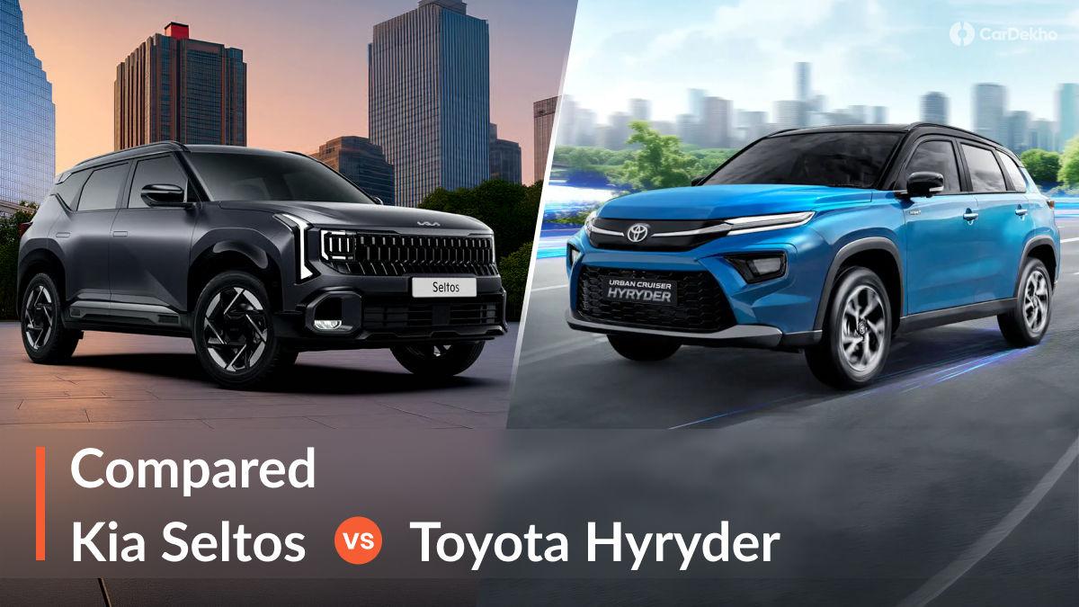 New Kia Seltos vs Toyota Hyryder: Which Compact SUV Should You Pick For Your Family? New Kia Seltos vs Toyota Hyryder: Which Compact SUV Should You Pick For Your Family?
