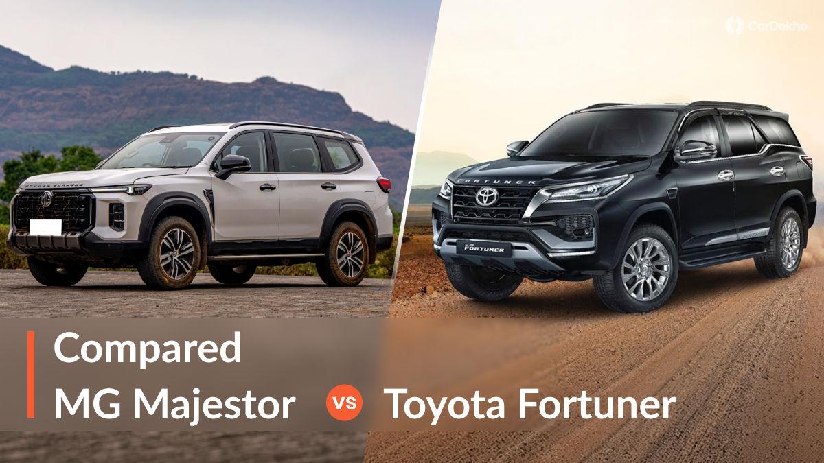 MG Majestor Vs Toyota Fortuner Compared: Substance Over Hype? MG Majestor Vs Toyota Fortuner Compared: Substance Over Hype?